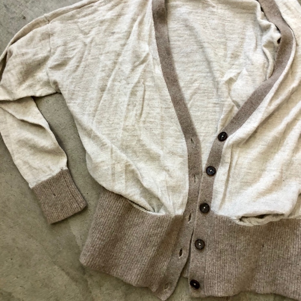 Madewell Brown/Tan Wool Cardigan